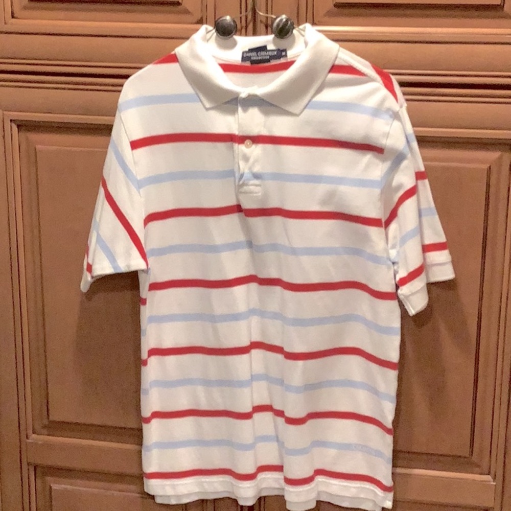 MANS STRIPED KNIT RED/BLUE/WHITE SHIRT